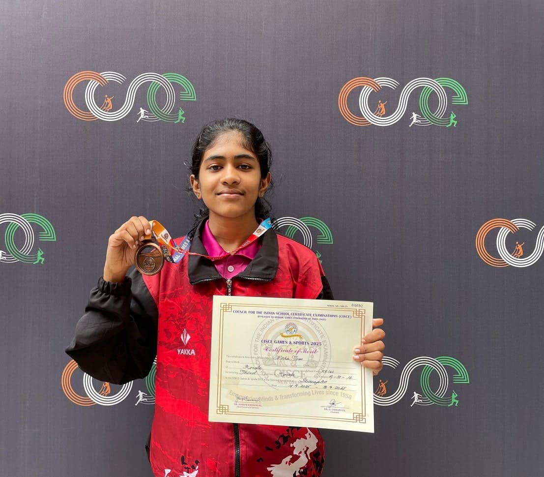 Neha Tom secured 3rd position in Karate – CISCE GAMES & SPORTS 2025